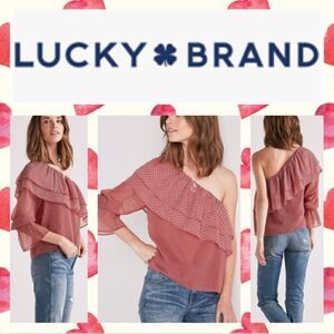 NWT Lucky Brand One Shoulder Top Women's Size Large